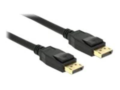 Delock - DisplayPort-Kabel - DisplayPort (M) bis DisplayPort (M) - DisplayPort 1.2a - 50 cm - 4K Unterstützung - Schwarz