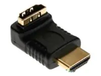 InLine - HDMI-Adapter - HDMI männlich zu HDMI weiblich - gewinkelter Stecker
