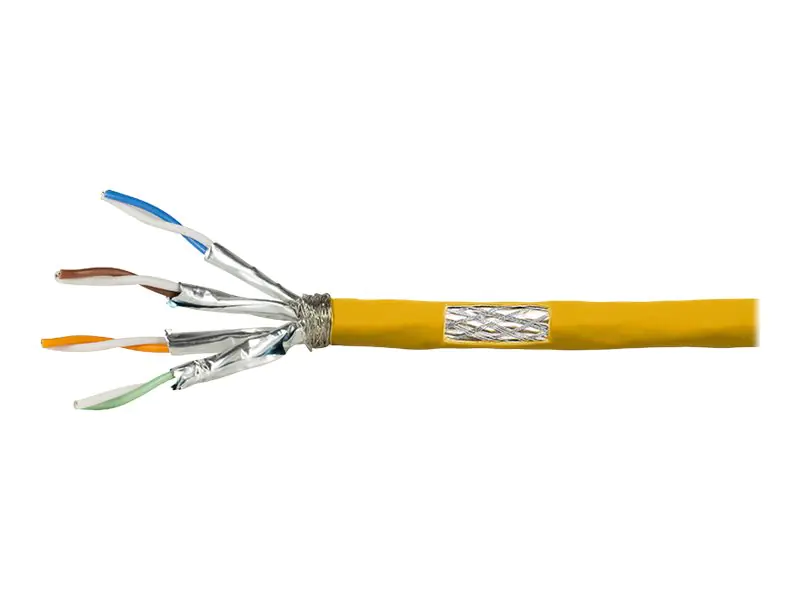 LogiLink Professional - Bulkkabel - 100 m - 7.6 mm - SFTP, PiMF - CAT 7 - halogenfrei, robust - Gelb