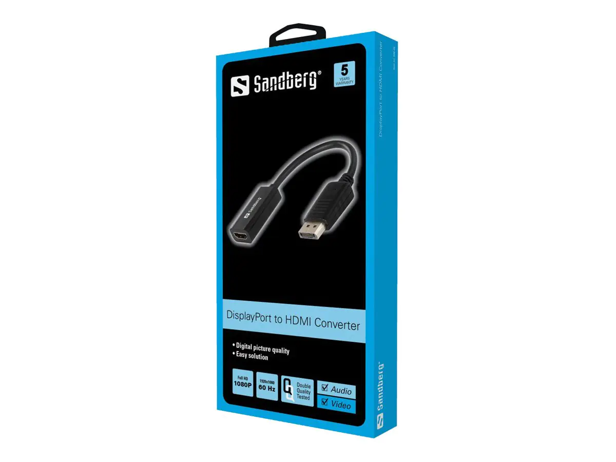 Sandberg - Videoadapter - DisplayPort männlich zu HDMI weiblich