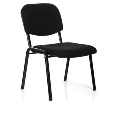 hjh OFFICE Besucherstuhl XT 600 XL 150kg 100 % Polyester schwarz