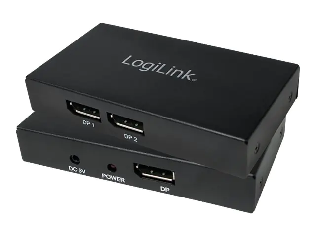 LogiLink 4K DisplayPort 1.2 Splitter - Video- /Audio-Splitter