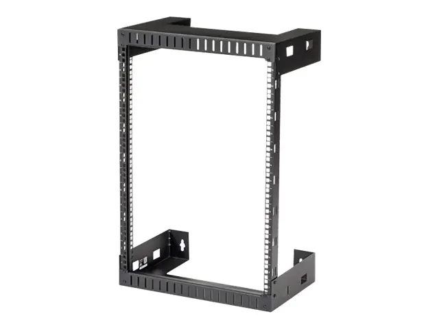 StarTech.com Startech 15 HE wandmontage Server Rack - 30,5cm tief - Open Frame - Netzwerk Rack - 2 Post Rack - Schrank - geeignet für Wandmontage - Schwarz - 15U - 30.5 cm (12") RK15WALLO