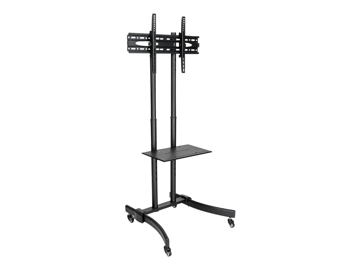 Eaton Tripp Lite Series Rolling TV/Monitor Cart - for 37" to 70" TVs and Monitors - Classic Edition - Wagen - für Flatpanel / Notebook / AV-Equipment - Aluminium, Stahl - Schwarz, Silber - Bildschirmgröße: 94-177.8 cm (37"-70")