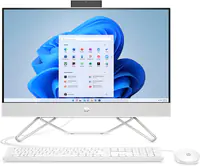 HP 24-cb1009ng - All-in-One (Komplettlösung) - Core i5 1235U / 1.3 GHz - RAM 8 GB - SSD 512 GB - NVMe - Iris Xe Graphics - GigE - WLAN: 802.11a/b/g/n/ac, Bluetooth 5.0 - Win 11 Home - Monitor: LED 60.5 cm (23.8") 1920 x 1080 (Full HD) - Tastatur: Deutsch