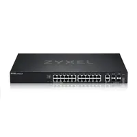 Zyxel XGS2220 Series XGS2220-30 - Switch - L3-Zugang, NebulaFLEX Cloud - managed - 24 x Gigabit Ethernet + 6 x 10/100/1000 (Uplink) - Desktop, an Rack montierbar