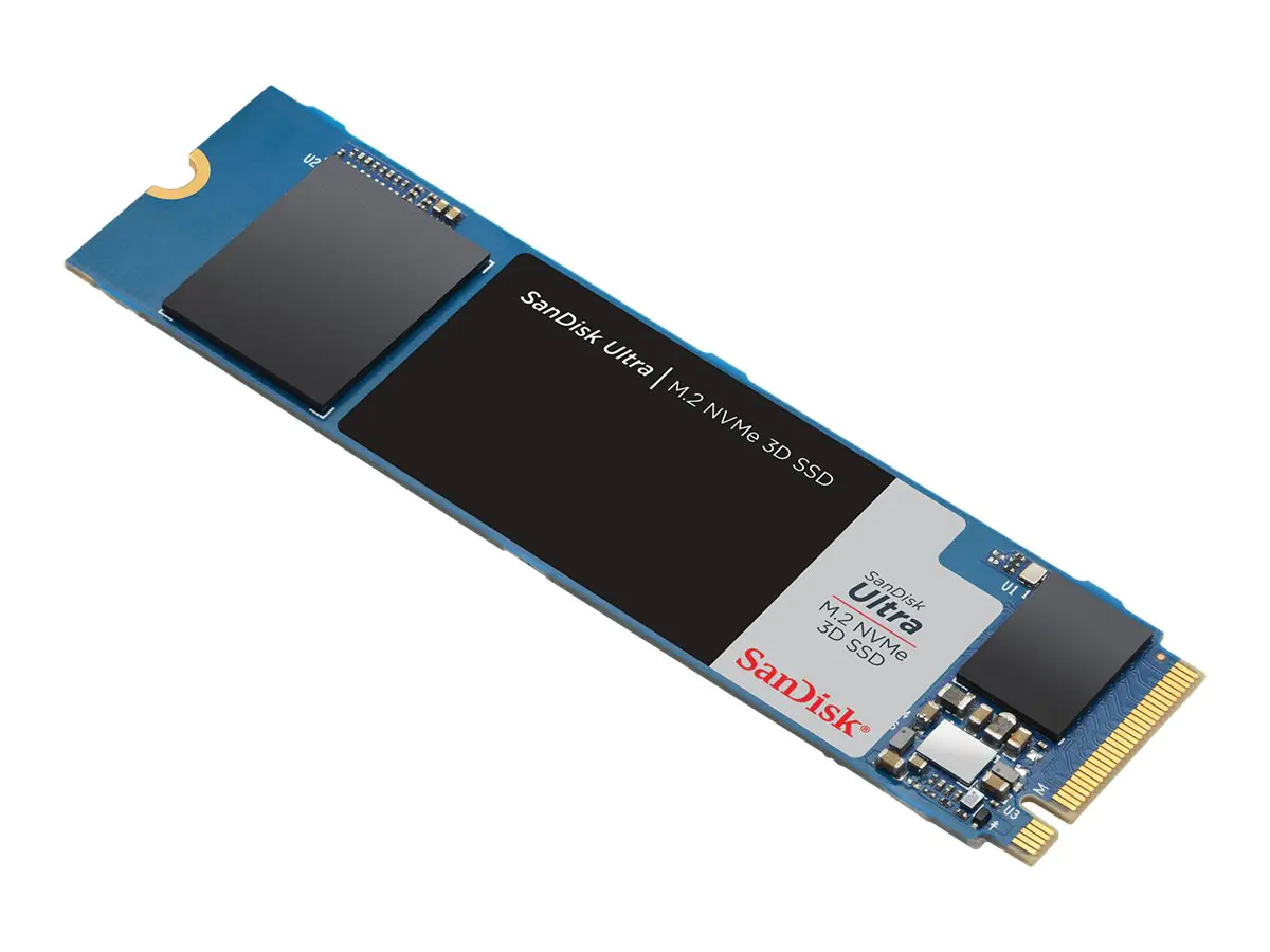 SanDisk Ultra 3D - SSD - 500 GB - intern - M.2 2280 - PCIe 3.0 x4 (NVMe)