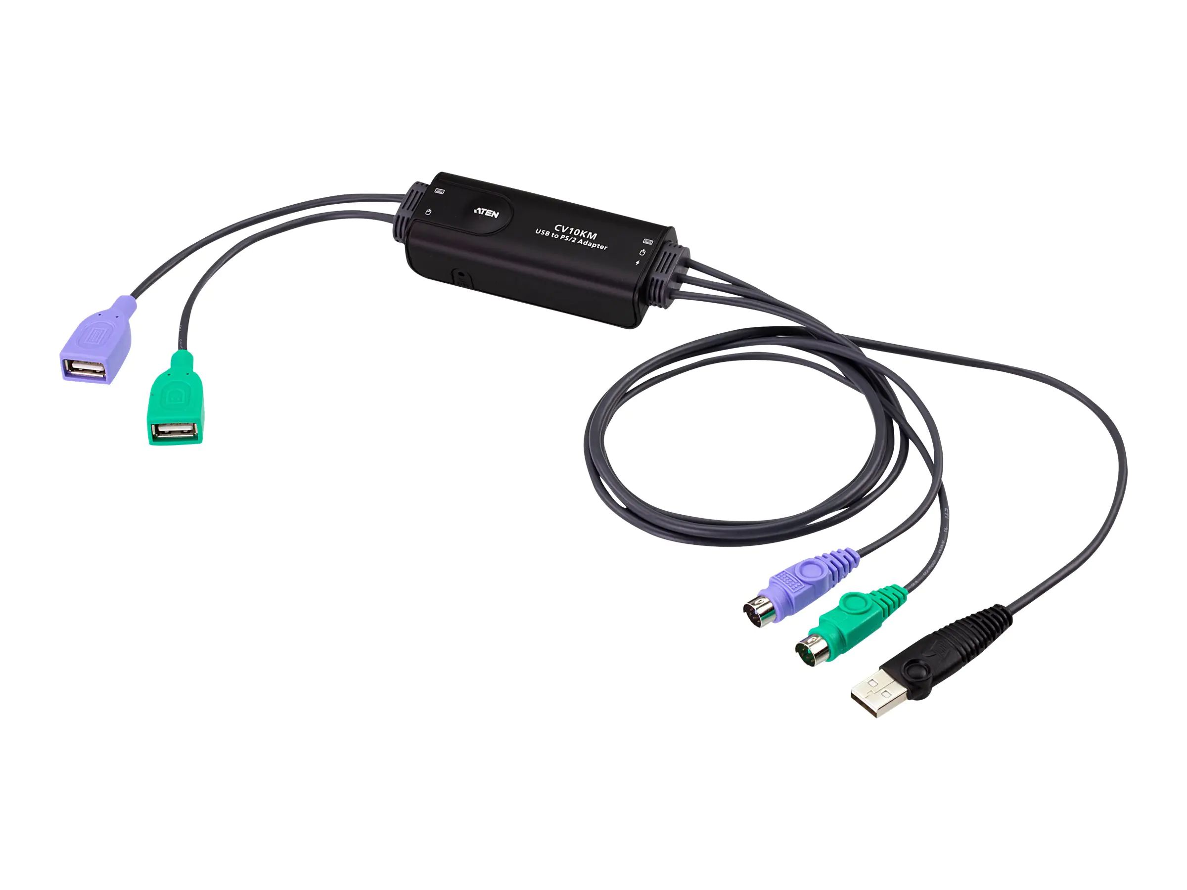 ATEN - Tastatur- / Video- / Maus- (KVM-) Kabel - USB, PS/2 (M) zu USB (W) - 80 cm - Schwarz - für P/N: KX9970R, KX9970T