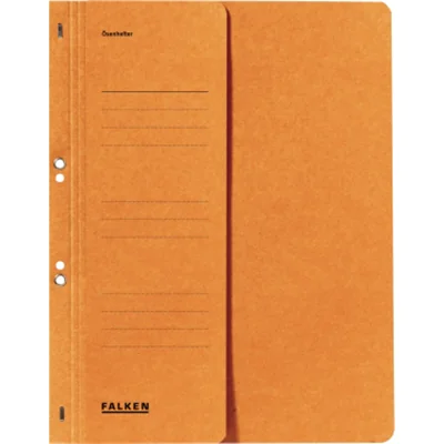 Falken Ösenhefter 80000516 DIN A4 kaufm. Heftung 250g Karton orange