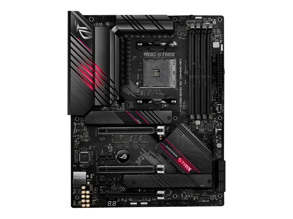 ASUS ROG STRIX B550-XE GAMING WIFI - Motherboard - ATX - Socket AM4 - AMD B550 Chipsatz - USB-C Gen2, USB 3.2 Gen 1, USB 3.2 Gen 2 - 2.5 Gigabit LAN, Wi-Fi 6, Bluetooth - Onboard-Grafik (CPU erforderlich) - HD Audio (8-Kanal)
