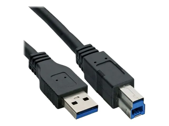 InLine - USB-Kabel - USB Type B (M) zu USB Typ A (M) - USB 3.0 - 30 cm - Schwarz