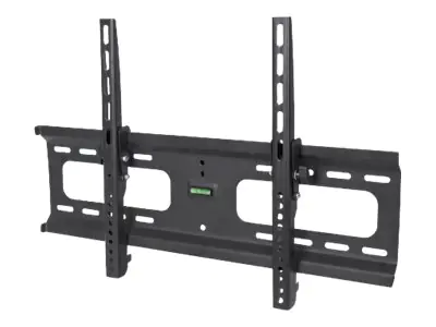 Manhattan TV & Monitor Mount, Wall, Tilt, 1 screen, Screen Sizes: 37-65", Black, VESA 200x200 to 600x400mm, Max 75kg, LFD, Lifetime Warranty - Klammer - für Flachbildschirm - stabiler Stahl - Bildschirmgröße: 94-177.8 cm (37"-70") - Wandmontage