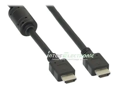 InLine - HDMI-Kabel - HDMI männlich zu HDMI männlich - 1.8 m - abgeschirmt - Schwarz