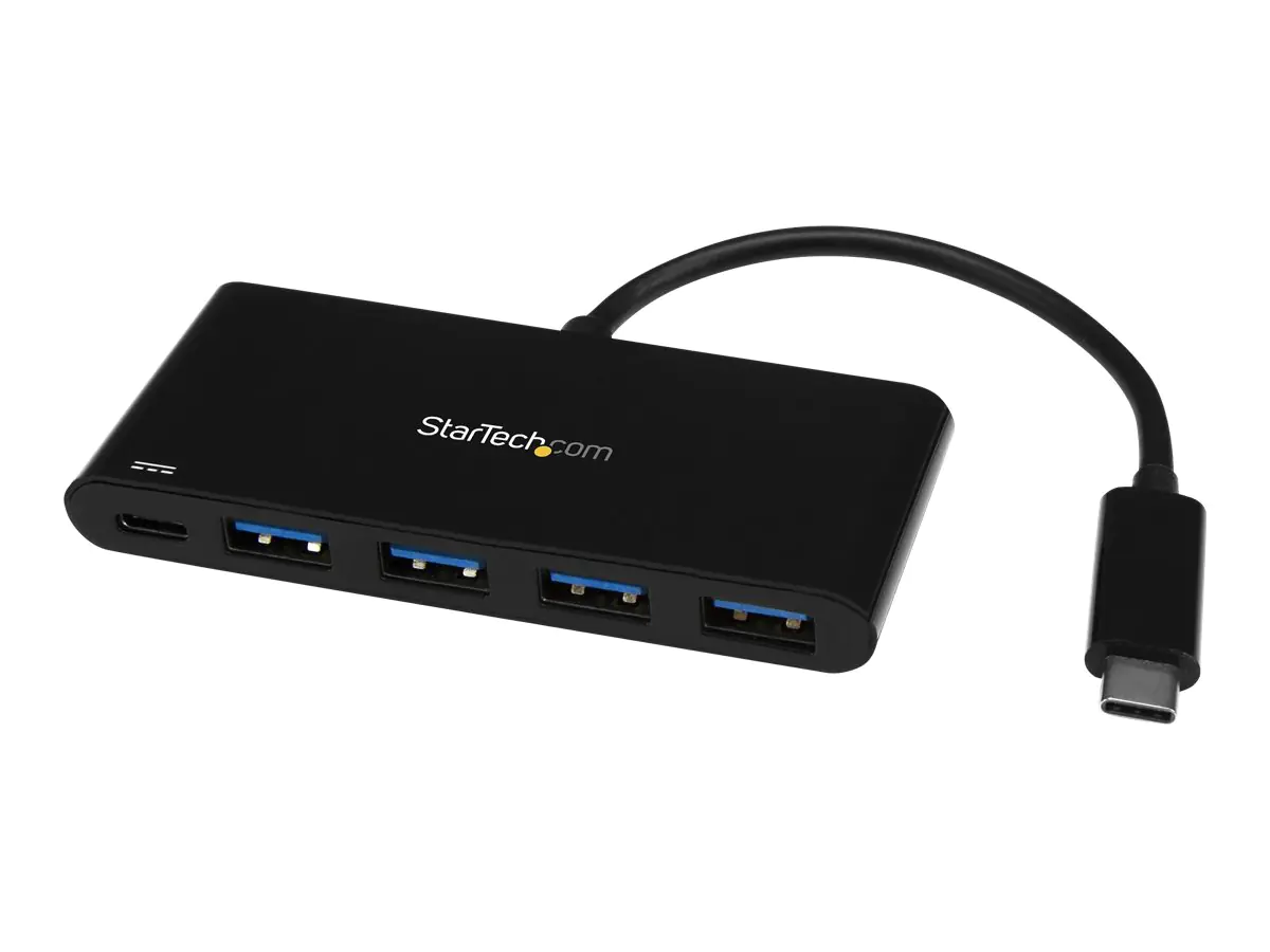 StarTech 4-Port USB 3.0 Hub mit Stromversorgung - USB-C to 4x USB-A - Hub - 4 x SuperSpeed USB 3.0 - Desktop