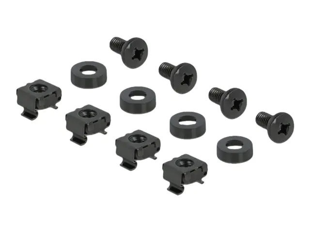 Delock Blindabdeckung - Schwarz - 2U - 25.4 cm (10")