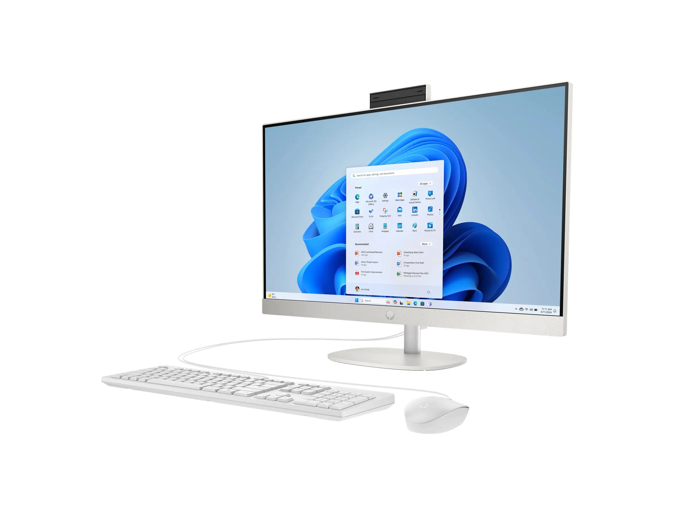 HP AI 27-cr2275ng - All-in-One (Komplettlösung) - Core Ultra 7 255U - RAM 16 GB - SSD 512 GB - NVMe