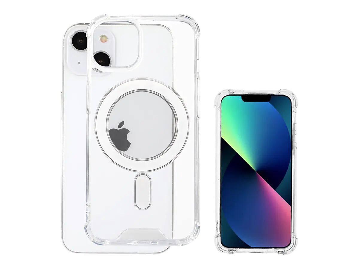 4smarts Ibiza - Hintere Abdeckung für Mobiltelefon - widerstandsfähig - Ultimag - kompatibel mit MagSafe - Polycarbonat, Thermoplastisches Polyurethan (TPU) - durchsichtig - für Apple iPhone 14