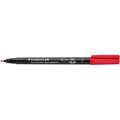 STAEDTLER Folienstift Lumocolor 318-2 0,6mm permanent rot
