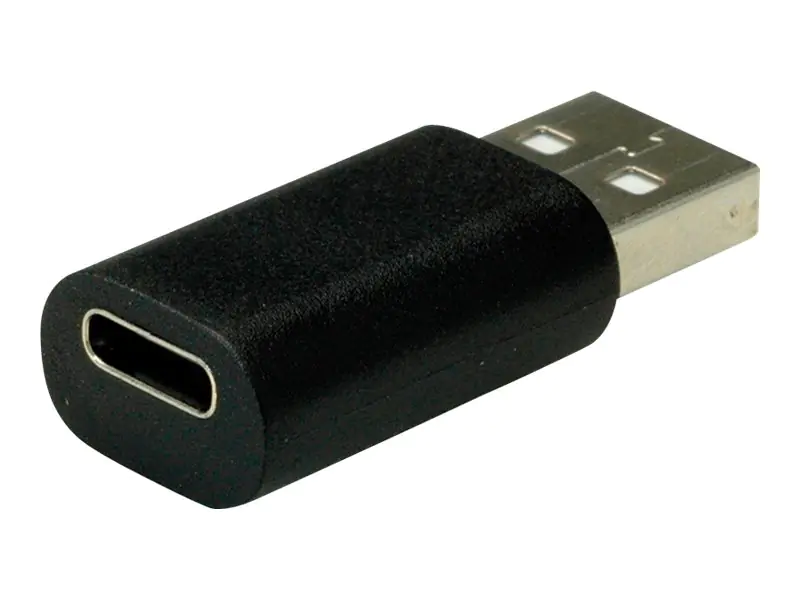 VALUE - USB-Adapter - 24 pin USB-C (W) umkehrbar zu USB (M) - USB 2.0 - Schwarz