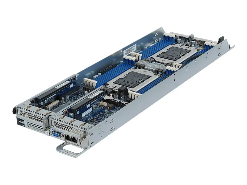 Gigabyte H262-Z61 (rev. 100) - 4 Knoten - Cluster - Rack-Montage - 2U - zweiweg - keine CPU - RAM 0 GB - keine HDD - AST2500 - 1GbE - kein Betriebssystem - Monitor: keiner