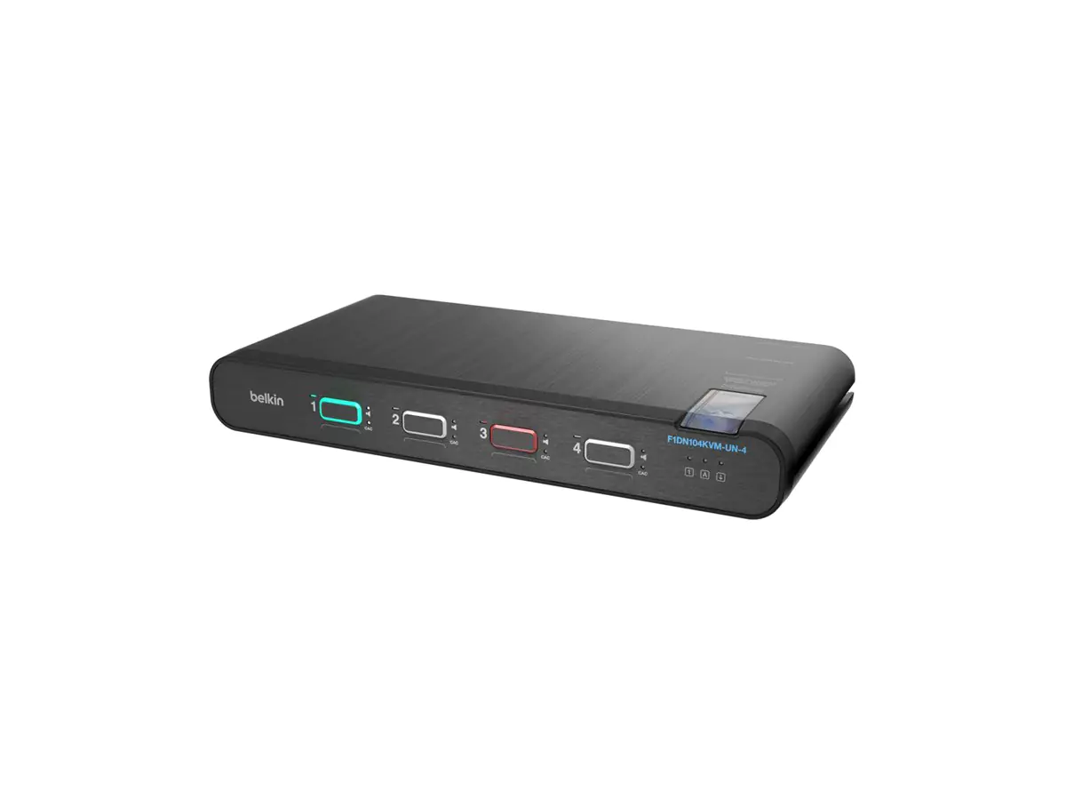 Belkin Universal Secure Single-Head - KVM-/Audio-Switch F1DN104KVM-UN-4