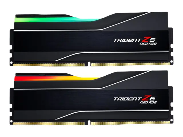 G.Skill Trident Z5 Neo RGB - DDR5 - Kit - 32 GB: 2 x 16 GB - DIMM 288-PIN - 6000 MHz / PC5-48000 - CL36 - 1.35 V - ungepuffert - non-ECC - mattschwarz