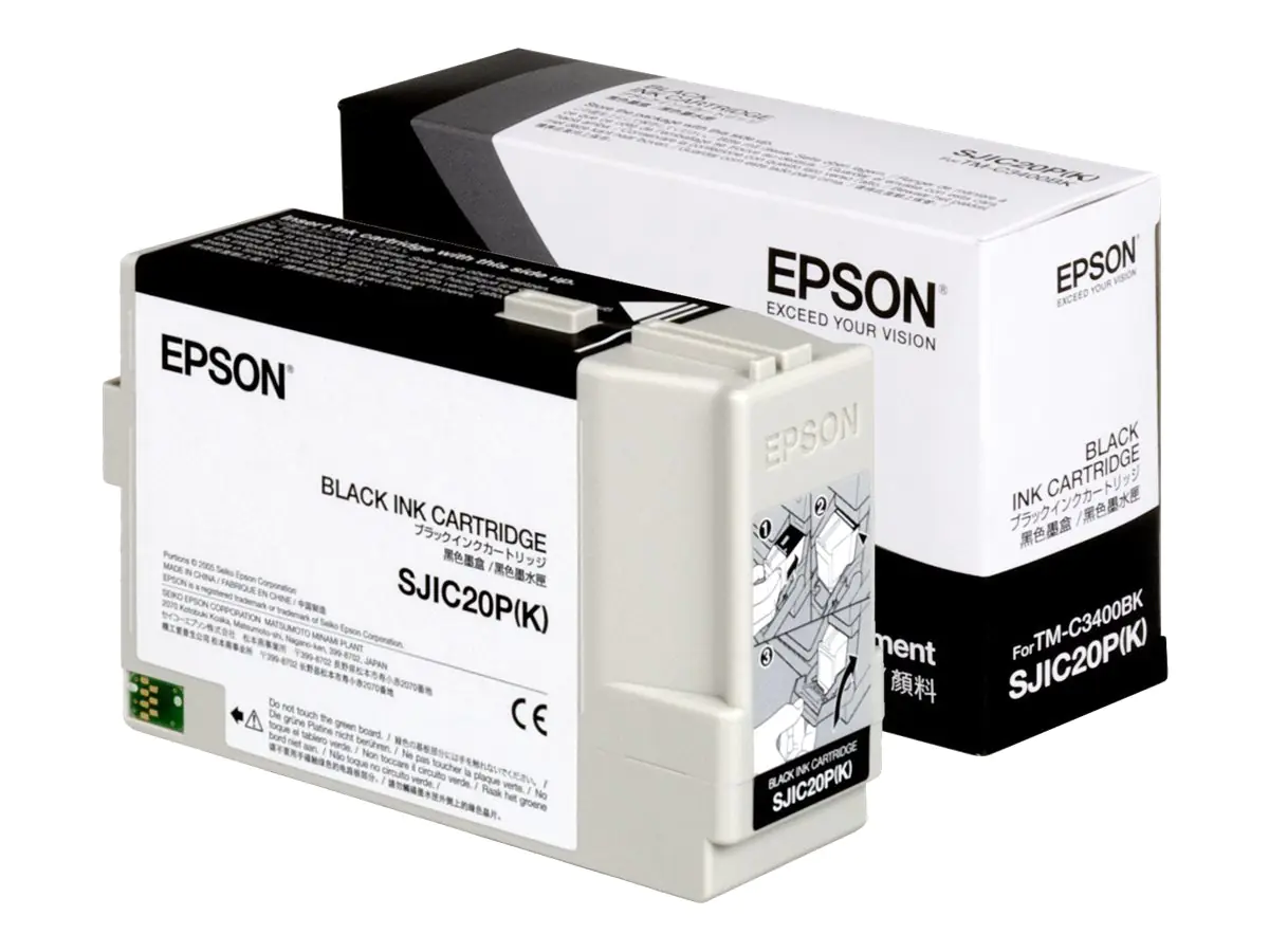 Epson SJIC20P(K) - Schwarz - Original - Tintenpatrone - für TM C3400BK