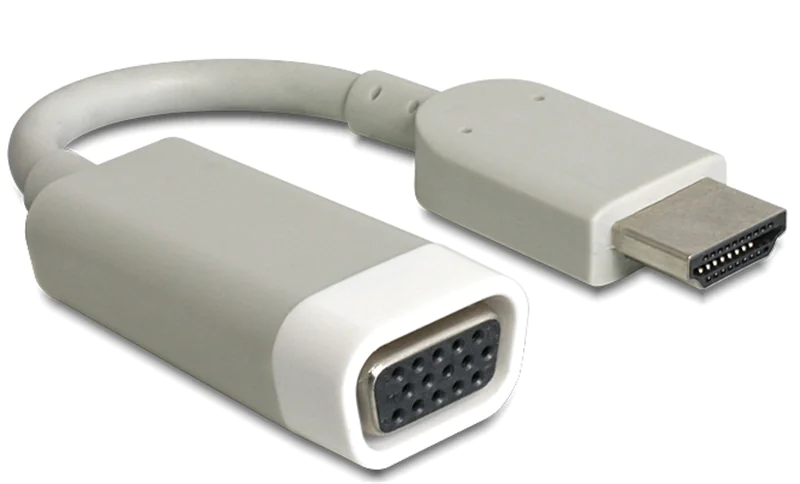 Delock - Videoadapter - HD-15 (VGA) weiblich zu HDMI männlich - weiß