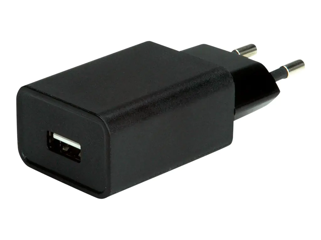 InLine USB Netzteil, Ladegerät, Stromadapter 100-240V zu 5V/1A, schwarz (31500S)