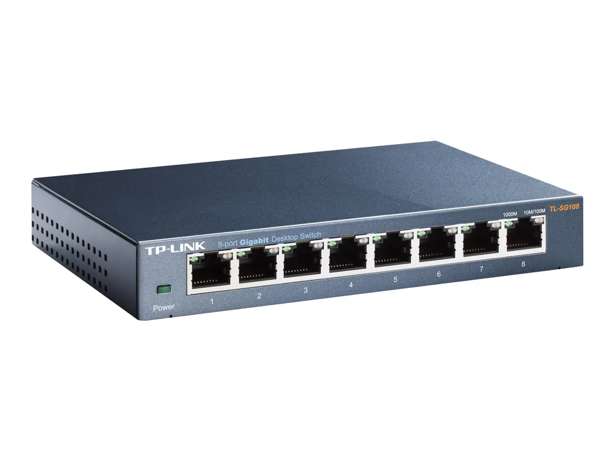 TP-LINK TL-SG108 - V3 - Switch - unmanaged - 8 x 10/100/1000