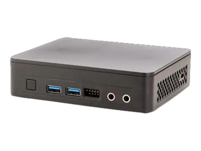 Intel Next Unit of Computing 11 Essential Kit - NUC11ATKC2 - Barebone - Mini-PC - 1 x Celeron N4505 / 2 GHz - RAM 0 GB - UHD Graphics - 1GbE - WLAN: Bluetooth 5.0, 802.11a/b/g/n/ac