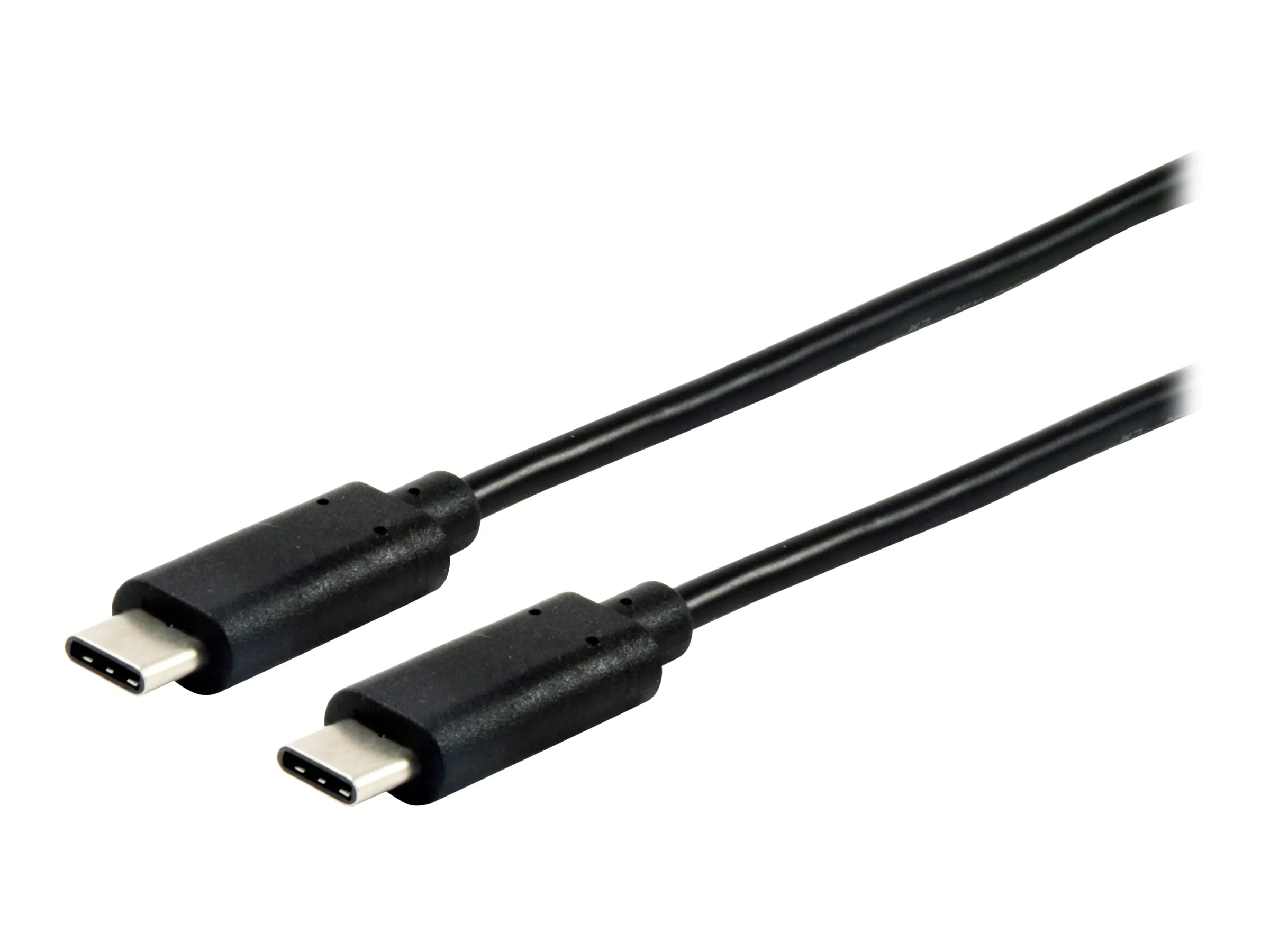 Equip - USB-Kabel - USB-C (M) bis USB-C (M) - USB 2.0 - 3 A - 1 m - geformt - Schwarz