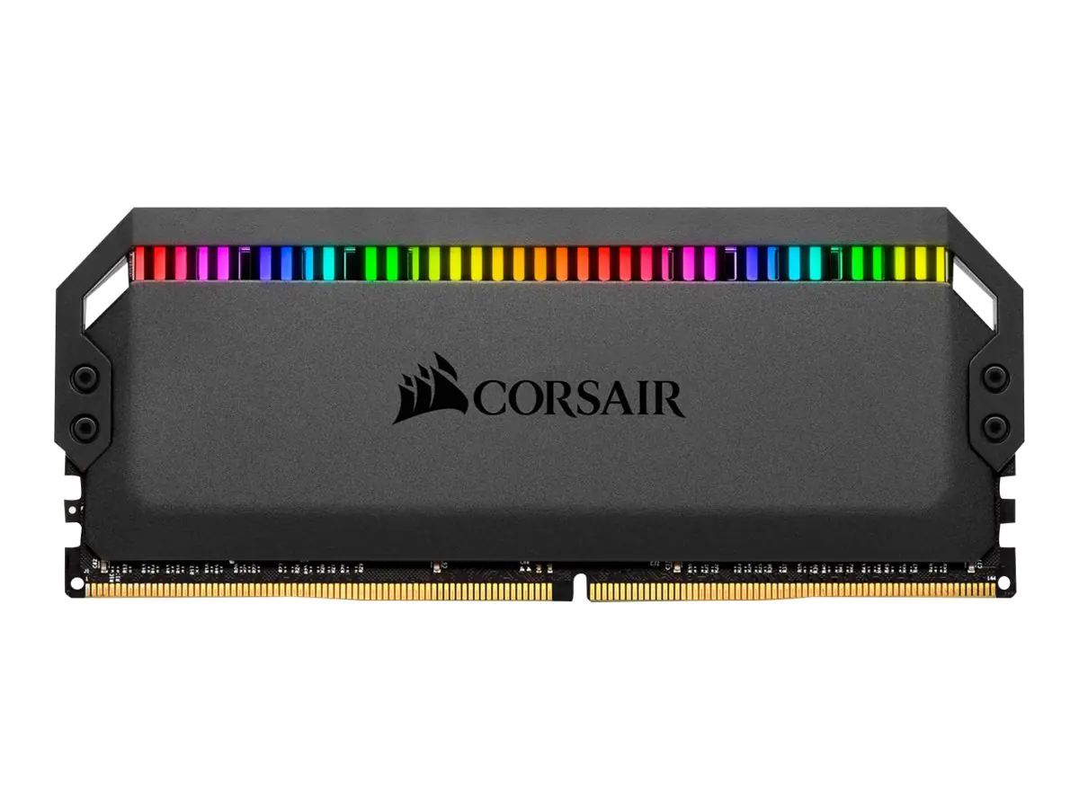 CORSAIR Dominator Platinum RGB - DDR4 - Kit - 16 GB: 2 x 8 GB - DIMM 288-PIN - 3200 MHz / PC4-25600 - CL16 - 1.35 V - ungepuffert - non-ECC - Schwarz