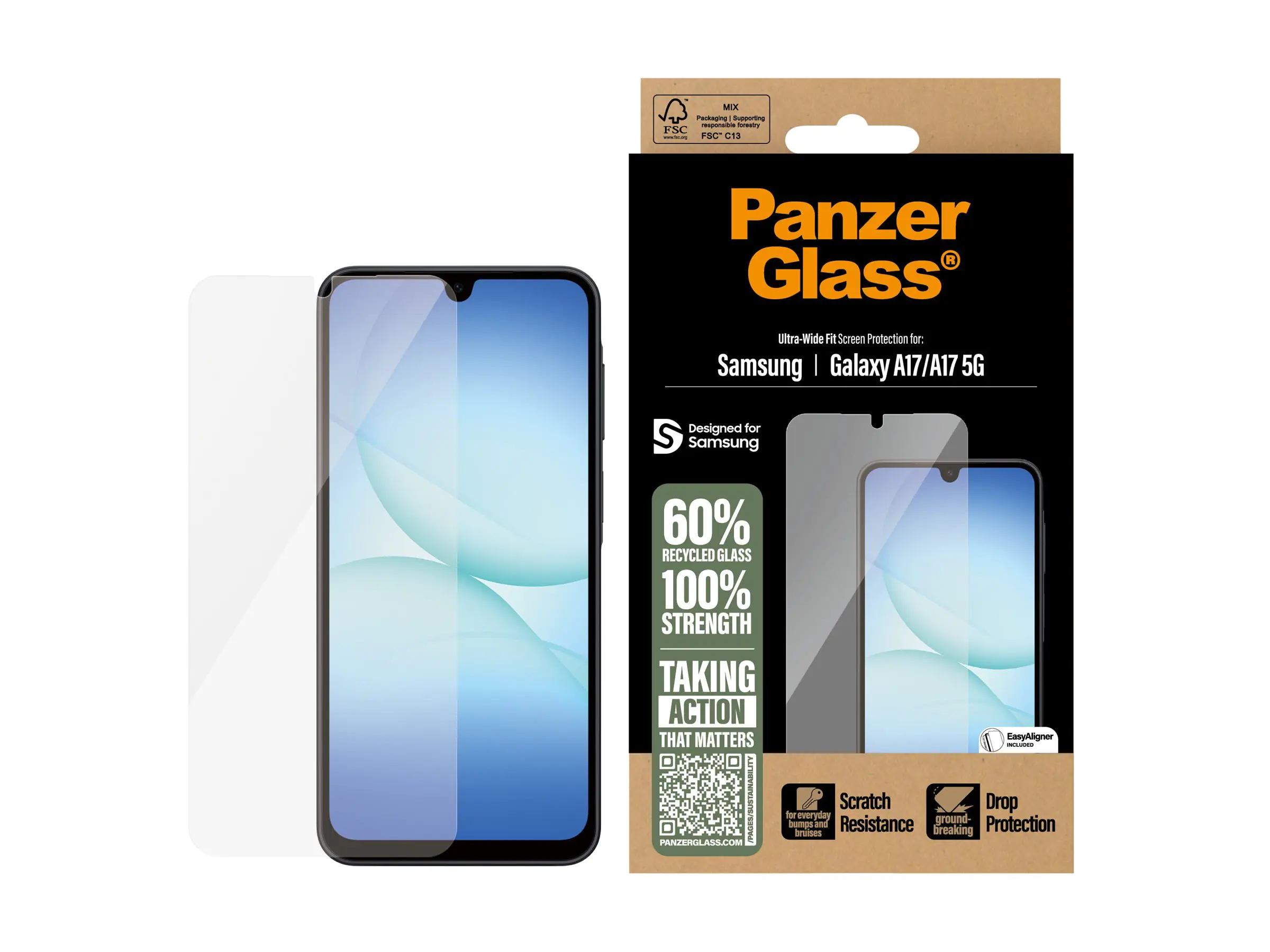 PanzerGlass Bildschirmschutz für Handy - Ultra -Wide