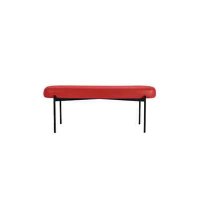 Paperflow Sitzbank GAIA 118 x 45,5 x 42 cm (B x H x T) Werkstoff des Bezuges: Kunstleder (79 % PVC, 21 % PES) Werkstoff der Sitzfläche: Spanplatte rot