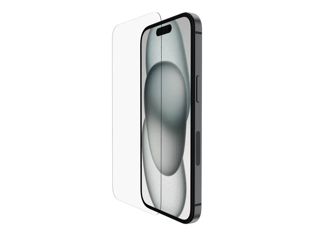 Belkin UltraGlass 2 - Bildschirmschutz für Handy - Glas - für Apple iPhone 14 Pro, 15