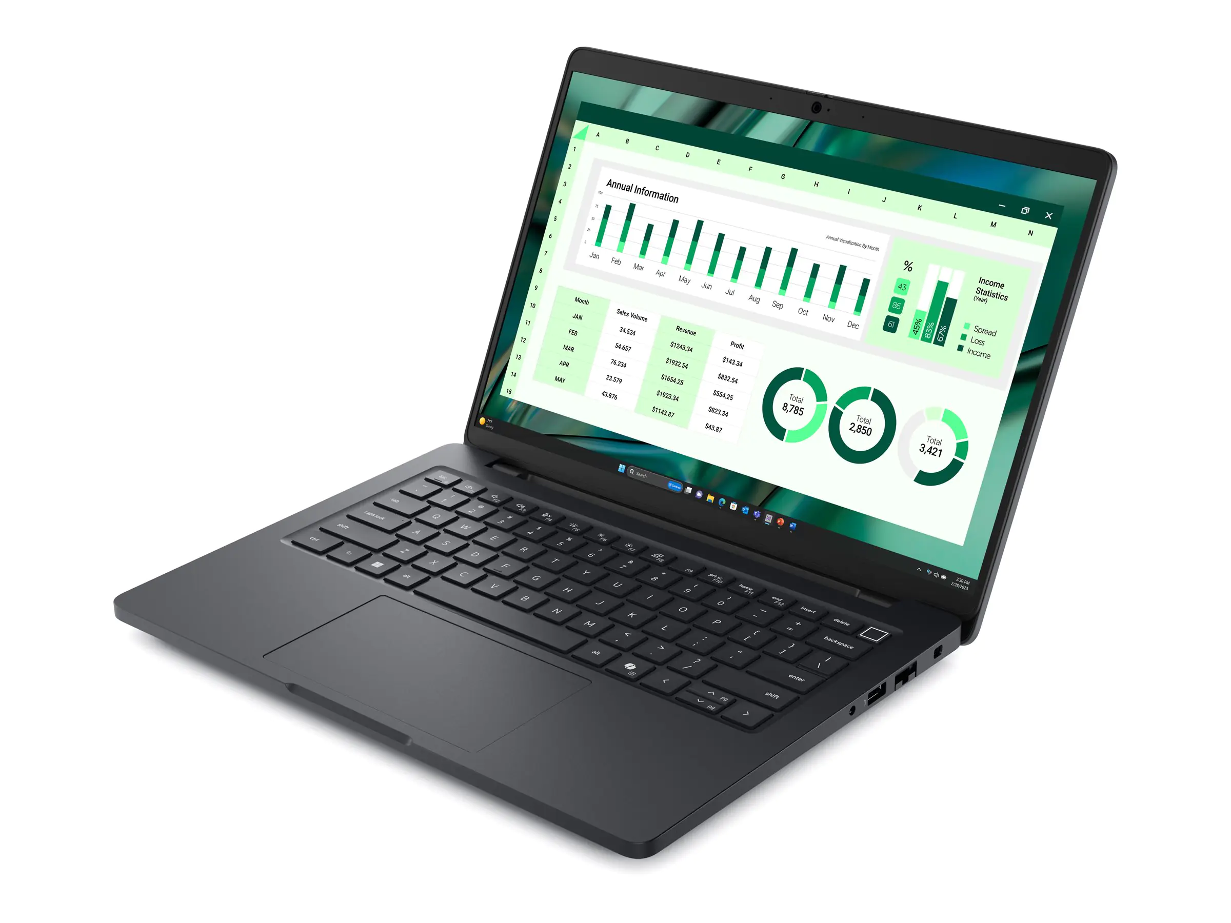 Dell Pro 14 Max MC14250 - Intel Core Ultra 7 265H / 2.2 GHz - vPro Enterprise - Win 11 Pro - RTX PRO 500 Blackwell - 32 GB RAM - 1 TB SSD NVMe, Performance, SED - 35.565 cm (14") 1920 x 1200 (Full HD Plus) - Wi-Fi 7 - Magnetite - BTS - mit 3 Jahre Basis V