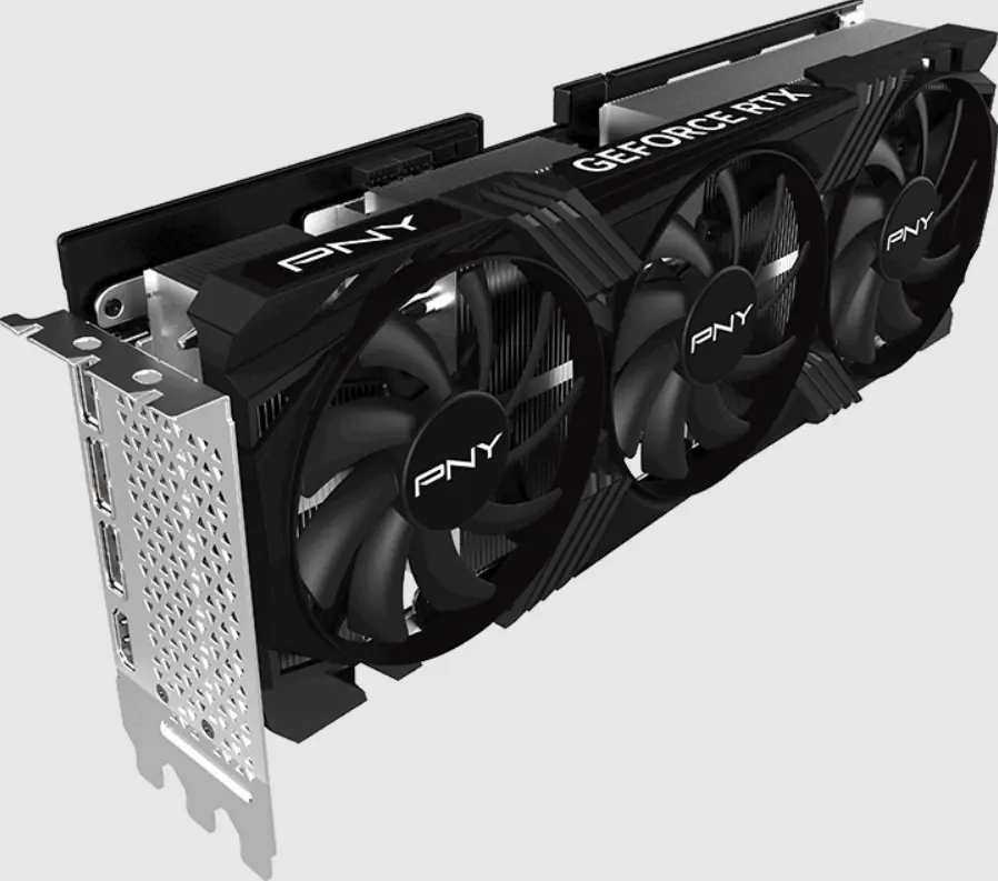 PNY GeForce RTX 4070 Ti 12GB Verto LED Triple Fan - Grafikkarten - GeForce RTX 4070 Ti - 12 GB GDDR6X - PCIe 4.0 x16 - HDMI, 3 x DisplayPort