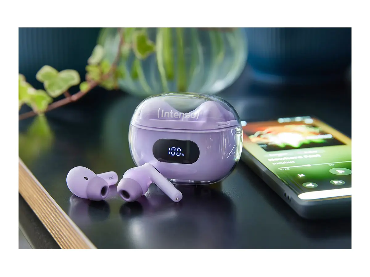 Intenso True Wireless Kopfhörer Buds Plus T313AE lila - Headset