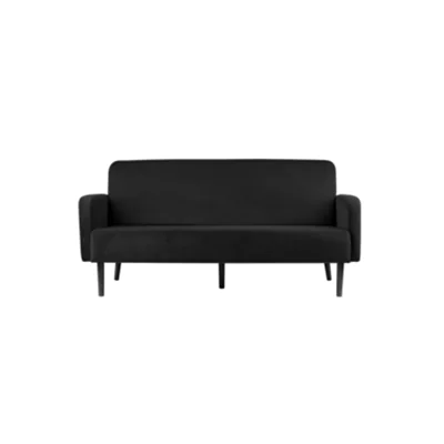 PAPERFLOW Sofa LISBOA 3Sitzer Samt sw/sw LC3PV.01.01