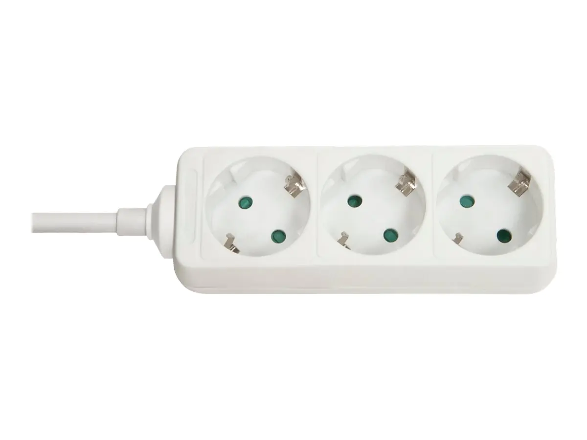 LINDY - Steckdosenleiste - Wechselstrom 250 V - 3500 Watt - Ausgangsanschlüsse: 3 - 1.4 m - weiß