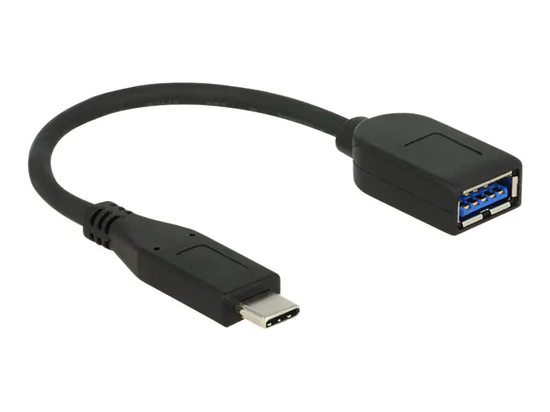 DeLOCK Premium - USB-Adapter - USB Typ A (W) bis USB-C (M) - USB 3.1 Gen 2 - 10 cm - Schwarz