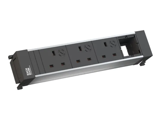 Bachmann POWER FRAME - Größe M - Steckdosenleiste - AC - Eingabe, Eingang GST18i3 - Ausgangsanschlüsse: 3 (Typ G) 916.0520
