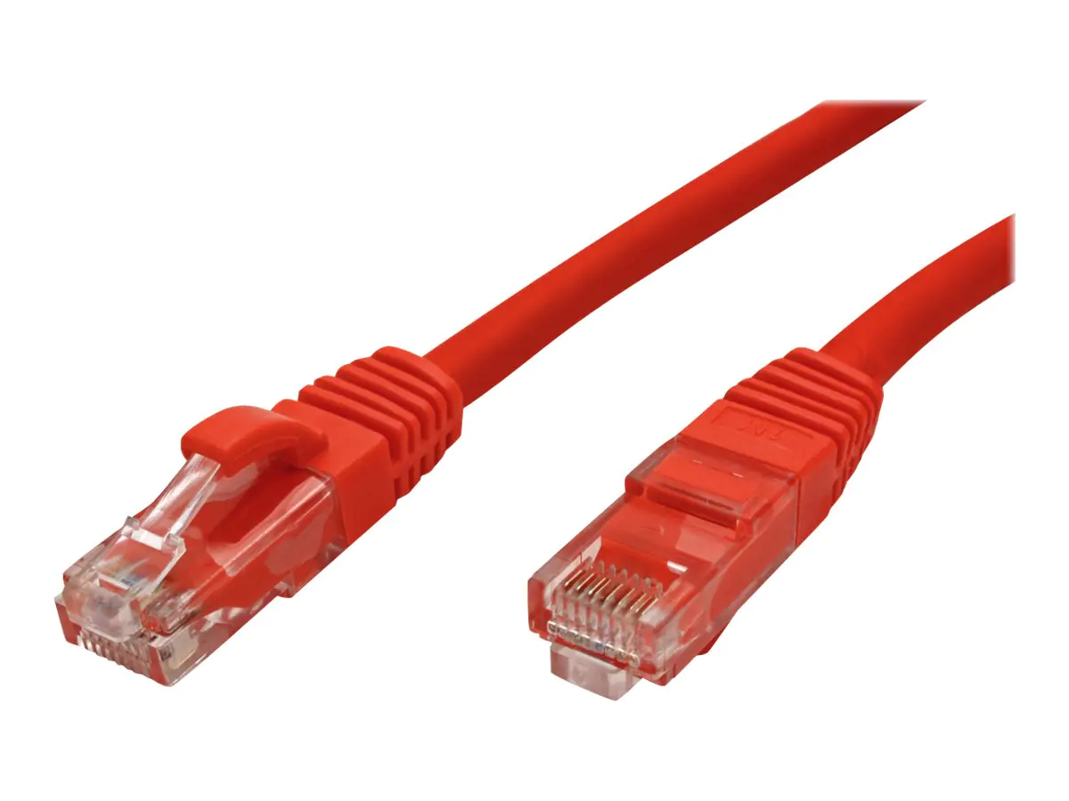 VALUE - Patch-Kabel - RJ-45 (M) zu RJ-45 (M) - 1 m - UTP - CAT 6 - halogenfrei, geformt, robust - Rot