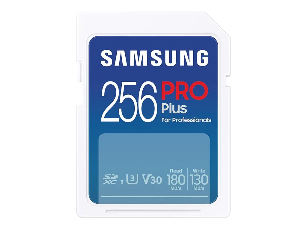 Samsung PRO Plus MB-SD128S - Flash-Speicherkarte - 128 GB - Video Class V30 / UHS-I U3 / Class10 - SDXC UHS-I - weiß