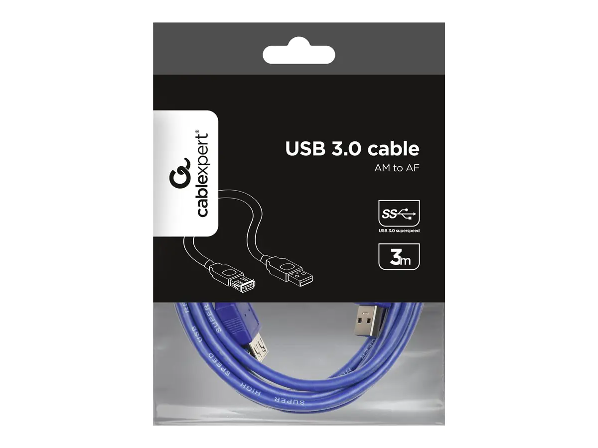 Gembird CCP-USB3-AMAF-10 - USB-Verlängerungskabel - USB Typ A (W)