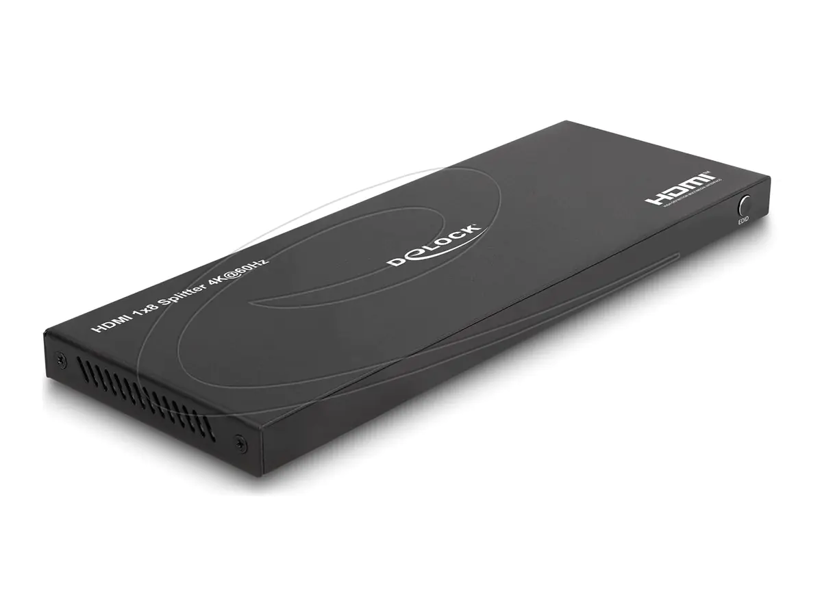 Delock HDMI Splitter 1 x in zu 8 out 4K 60 Hz mit Downscaler - Digital/Display/Video