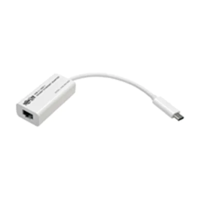 Eaton Tripp Lite Series USB-C to Gigabit Ethernet NIC Network Adapter 10/100/1000 Mbps White - Netzwerkadapter - USB-C 3.1 - Gigabit Ethernet - weiß