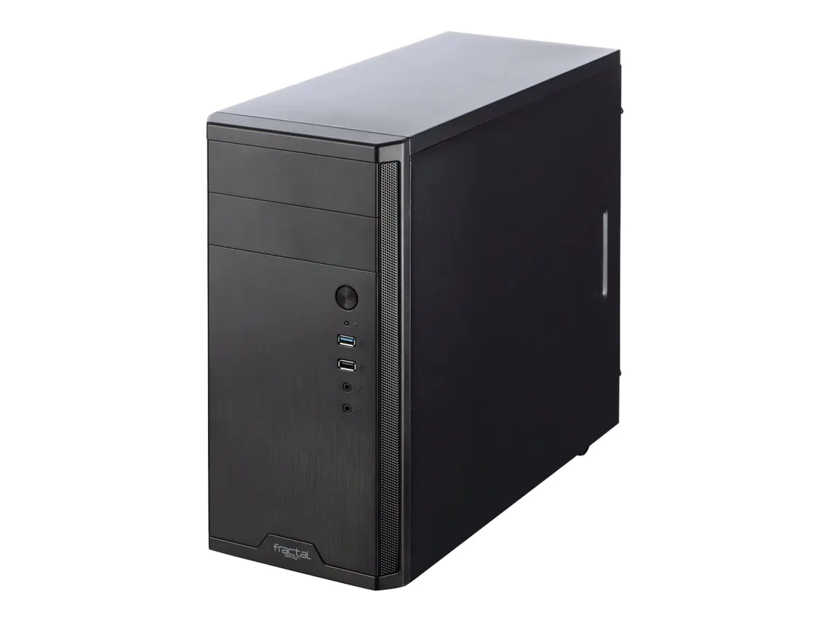 Fractal Design Core 1100 - Tower - Mini-ATX - keine Spannungsversorgung (ATX12V) - Schwarz - USB/Audio