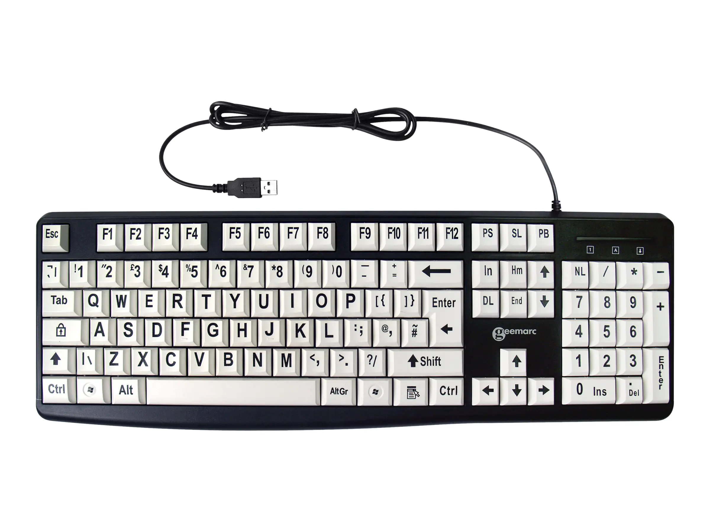 Geemarc KBSV3 - Tastatur - USB - QWERTZ - Deutsch